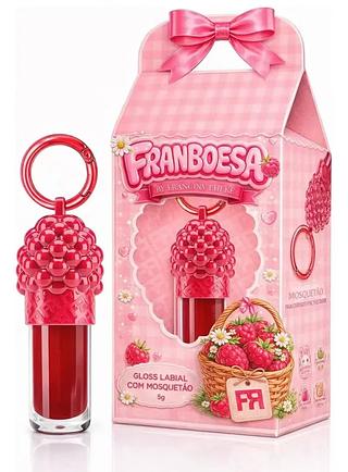 LIP GLOSS COM MOSQUETA C/10PCS