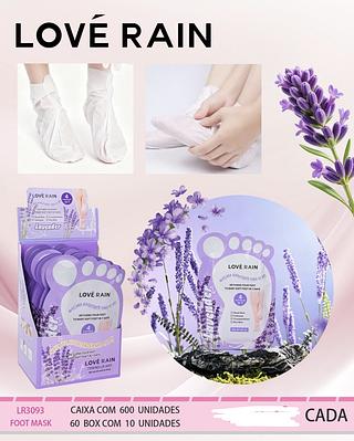 MASCARA HIDRATANTE PARA PES LAVENDER LOVE RAIN C/10PCS