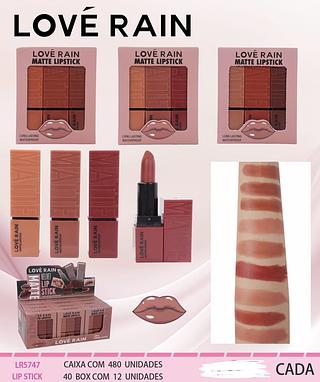 KIT LIP BATOM LOVE RAIN C/12PCS