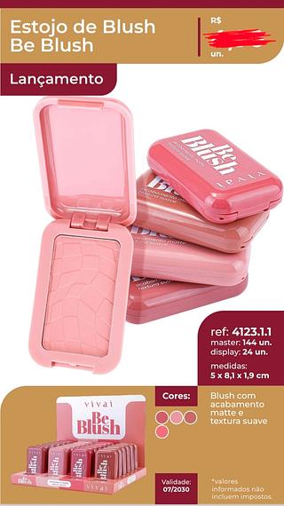 ESTOJO DE BLUSH BE BLUSH VIVAI C/24PCS
