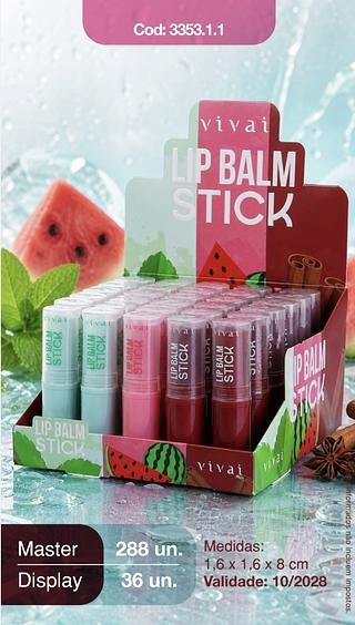 LIP BALM STICK VIVAI C/36CPS