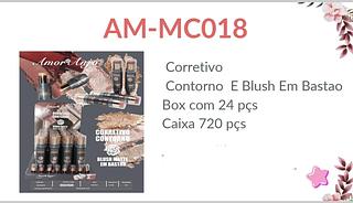 CONTORNO E BLUSH EM BASTAO AMOR ANJO C/24PCS