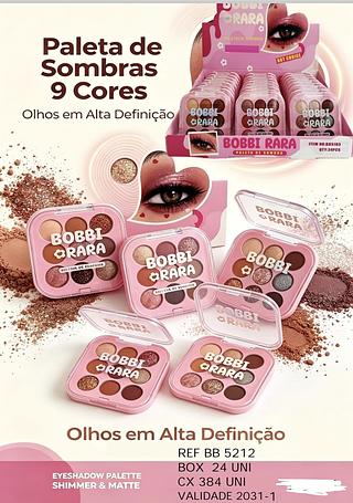 PALETA DE SOMBRA 9 CORES BOBBI RARA C/24PCS