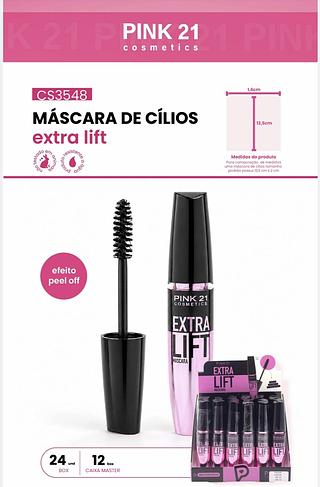 MASCARA DE CILIOS EXTRA LIFT PINK 21 C/24PCS