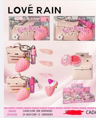 LIP GLOSS LOVE RAIN C/12PCS