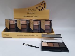 sombra para sobrancelha febella c/36pcs