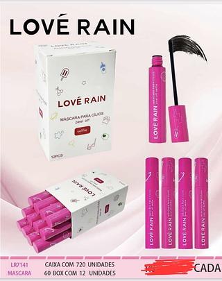 MASCARA DE CILIOS LOVE RAIN C/12PCS