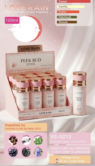 PERFUME 100ML LOVE RAIN C/12PCS