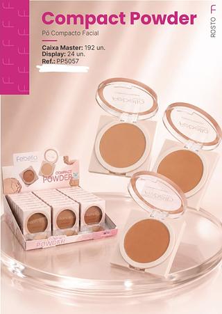 PO COMPACTO VELVET FEBELLA C/24PCS