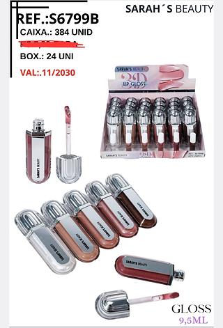 LIP GLOSS SARAHS BEAUTY C/24PCS