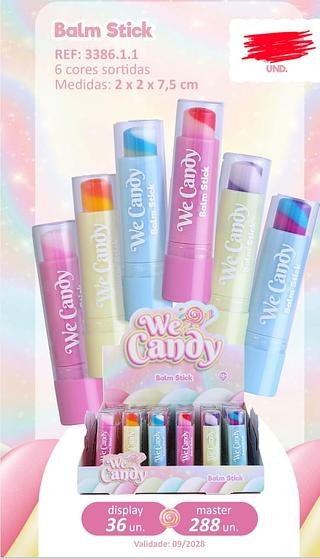 BALM STICK WE CANDY VIVAI C/36PCS