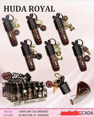 LIP GLOSS CHACOLATE LOVE RAIN C/24PCS