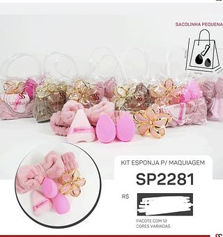 KIT ESPONJA PARA MAQUIAGEM SABRINA SATO C/12PCS