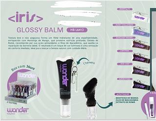 GLOSSY BALM IRIS WONDER RUBY ROSE C/36PCS