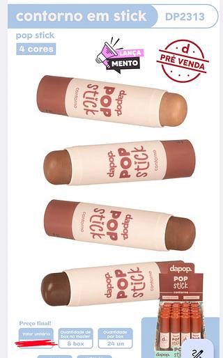 CONTORNO STICK DAPOP C/24PCS
