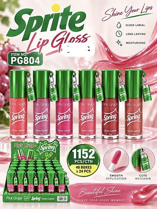 LIP GLOSS SPRITE PINK GRAPE C/24PCS