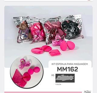 KIT ESPONJA PARA MAQUIAGEM C/12PCS