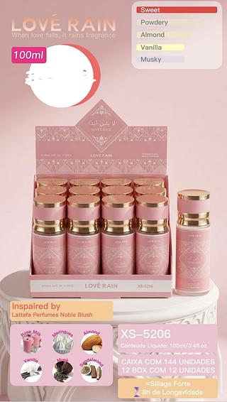 PERFUME 100ML LOVE RAIN C/12PCS