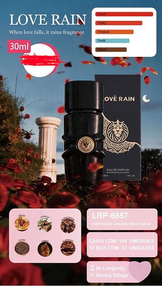 PERFUME 30ML LOVE RAIN C/12PCS