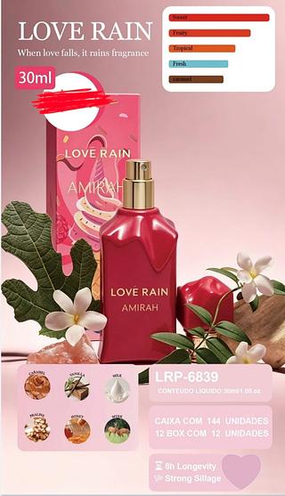 PERFUME 30ML LOVE RAIN C/12PCS