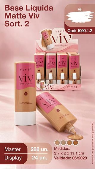 BASE LIQUIDO MATTE VIVI SORT 2 VIVAI C/24PCS