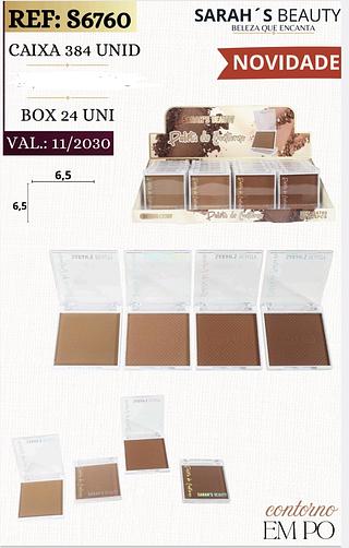 CONTORNO EM PO SARAHS BEAUTY C/24PCS