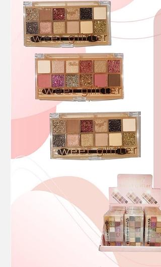 PALETA DE SOMBRAS E GLITTER BELLE ANGEL C/24PCS