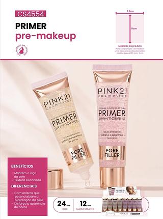 PRIMER PRE-MAKEUP PINK 21 C/24PCS