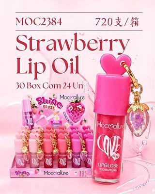 LIP GLOSS MORANGO C/24PCS