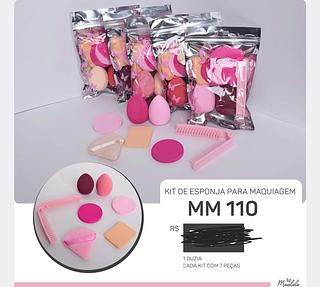 KIT ESPONJA PARA MAQUIAGEM C/12PCS