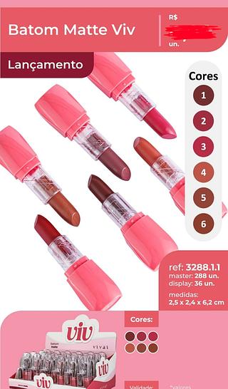 BATOM MATTE VIV VIVAI C/24PCS