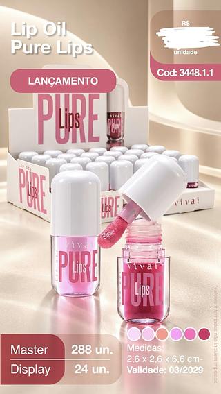 LIP OIL PURE LIPS VIVAI C/24PCS