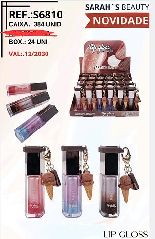 LIP GLOSS SARAHS BEAUTY C/24PCS
