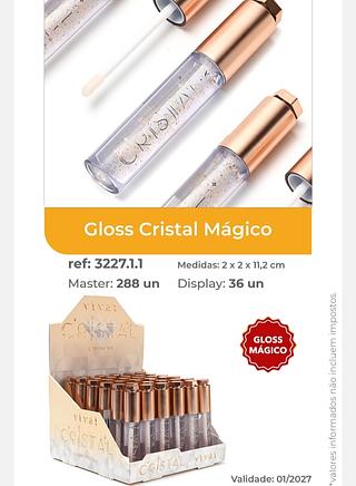 GLOSS CRISTAL MAGICO C/36PCS VIVAI