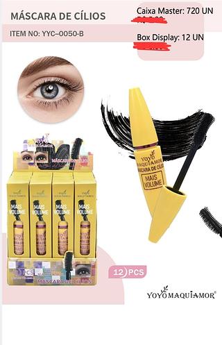 MASCARA DE CILIOS YOYO MAQUIAMOR C/12PCS