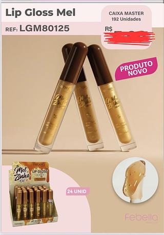 LIP GLOSS LABIAL HONEY FEBELLA C/24PCS