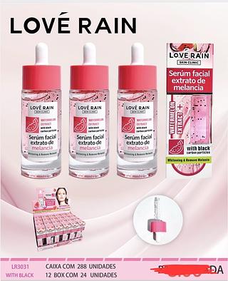 SERUM FACIAL EXTRATO DE MELANCIA LOVE RAIN C/24PCS