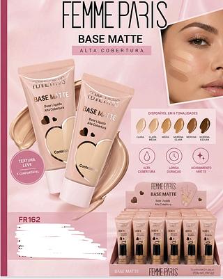 BASE LIQUIDO MATTE FEMME PARIS C/24PCS