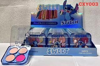 PALETA SOMBRAS SWEET 4COIORS C/24PAS