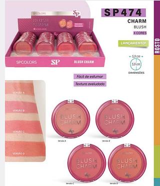 BLUSH CHARM 4 COR SP COLOR C/24PCS
