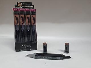 CANETA 2 EM 1 BELLA FEMME C/12PCS