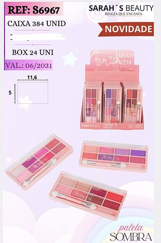 PALETA DE SOMBRA SARAHS BEAUTY C/24PCS