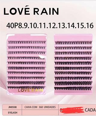 CILIOS TUFILHO 30P LOVE RAIN C/12PCS