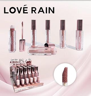 LIP GLOSS GLITTER LOVE RAIN C/24PCS
