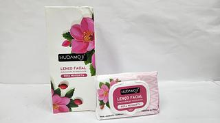 LENCO FACIAL ROSA MOSQUETA HUDAMOJI C/12PCS
