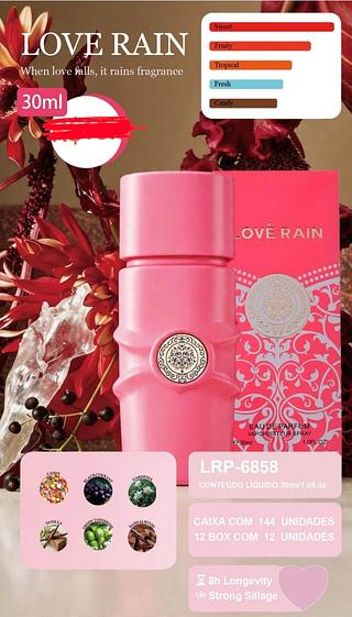 PERFUME 30ML LOVE RAIN C/12PCS