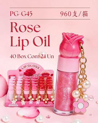 LIP OIL ROSE C/24PCS