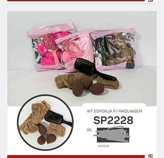 KIT ESPONJA PARA MAQUIAGEM C/6PCS