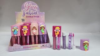LIP GLOSS DOUBLE TOUCH FEBELLA C/24PCS