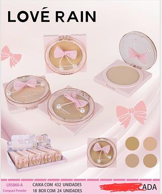 PO COMPACTO COR B LOVE RAIN C/24PCS